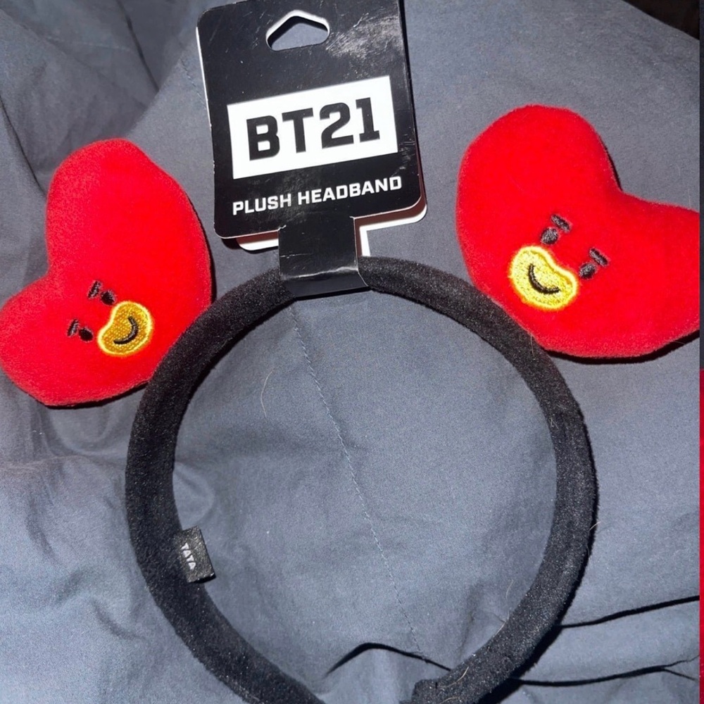 BTS Heart Plush Headband
